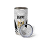 Custom Egypt Football Tumbler Cup 2026 Glory Run White Edition