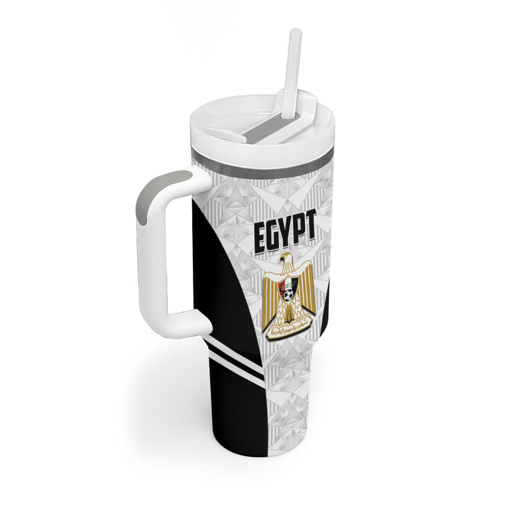 Custom Egypt Football Tumbler With Handle 2026 Glory Run White Edition