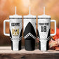Custom Egypt Football Tumbler With Handle 2026 Glory Run White Edition