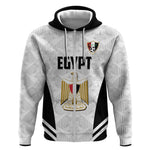 Custom Egypt Football Zip Hoodie 2026 Glory Run White Edition