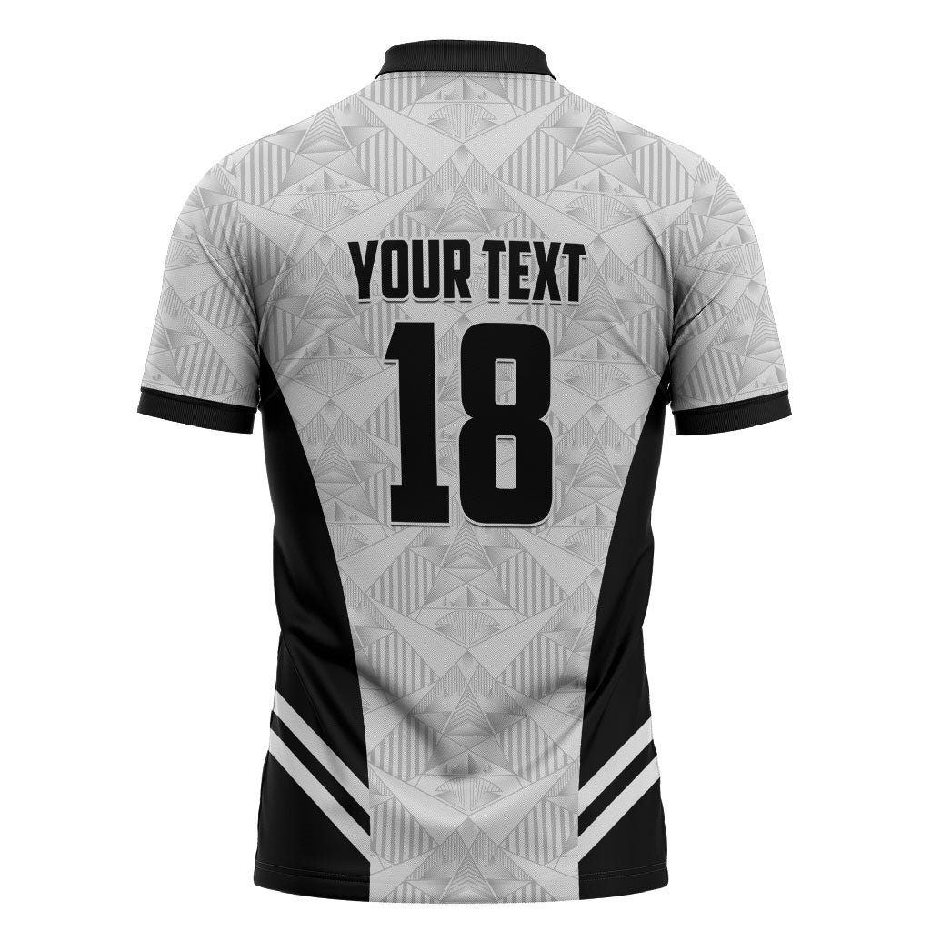 Custom Egypt Football Zipper Polo Shirt 2026 Glory Run White Edition