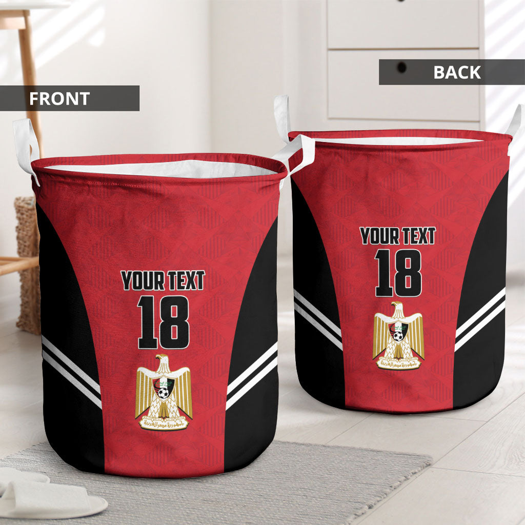 Custom Egypt Football Laundry Basket 2026 Glory Run Red Edition