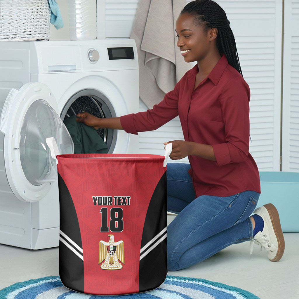 Custom Egypt Football Laundry Basket 2026 Glory Run Red Edition