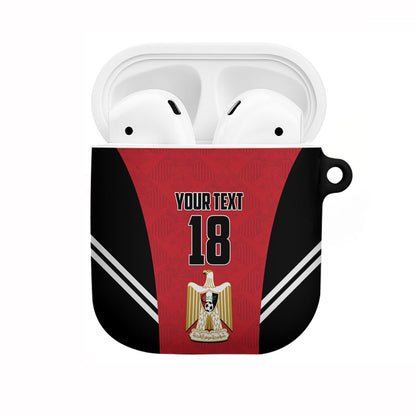 Custom Egypt Football AirPods Case 2026 Glory Run Red Edition
