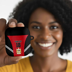 Custom Egypt Football AirPods Case 2026 Glory Run Red Edition