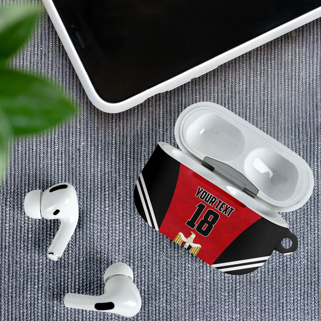 Custom Egypt Football AirPods Case 2026 Glory Run Red Edition