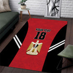 Custom Egypt Football Area Rug 2026 Glory Run Red Edition