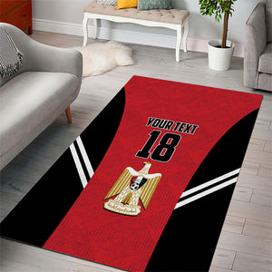 Custom Egypt Football Area Rug 2026 Glory Run Red Edition