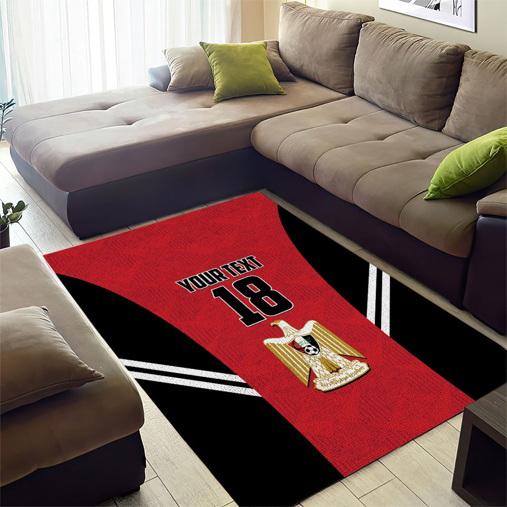 Custom Egypt Football Area Rug 2026 Glory Run Red Edition