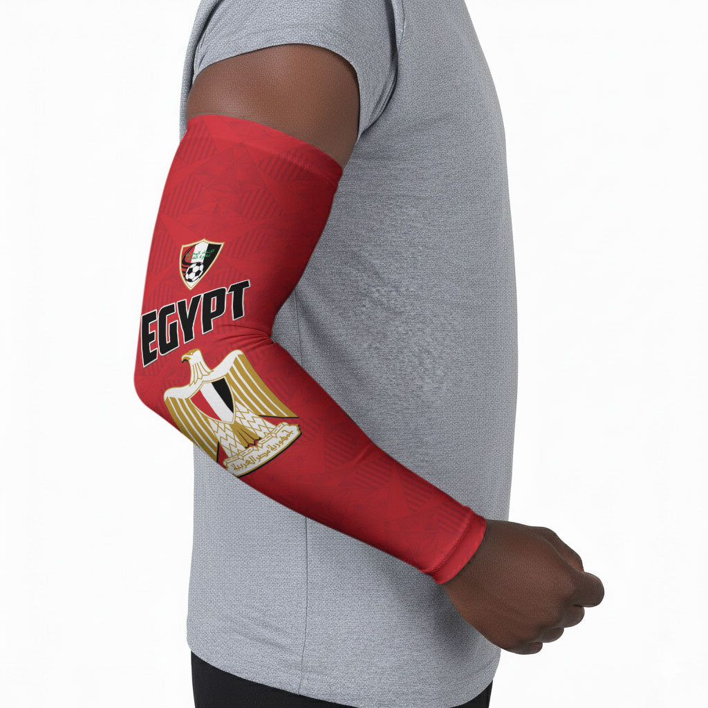 Custom Egypt Football Arm Sleeves 2026 Glory Run Red Edition