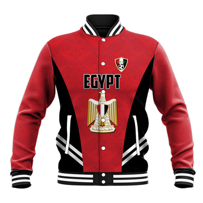Custom Egypt Football Baseball Jacket 2026 Glory Run Red Edition