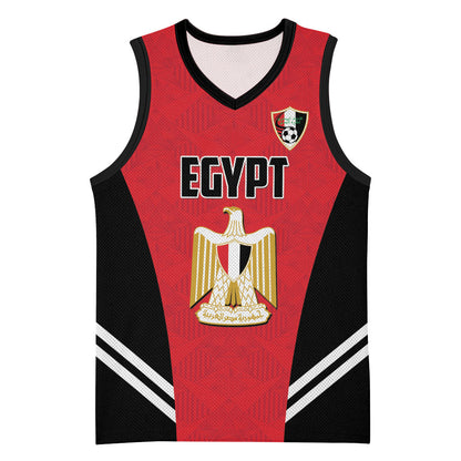 Custom Egypt Football Basketball Jersey 2026 Glory Run Red Edition