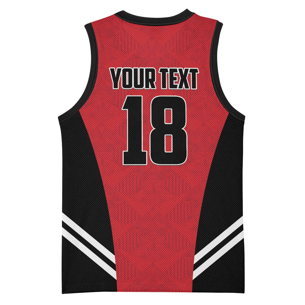 Custom Egypt Football Basketball Jersey 2026 Glory Run Red Edition