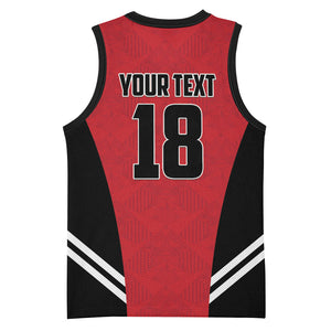 Custom Egypt Football Basketball Jersey 2026 Glory Run Red Edition