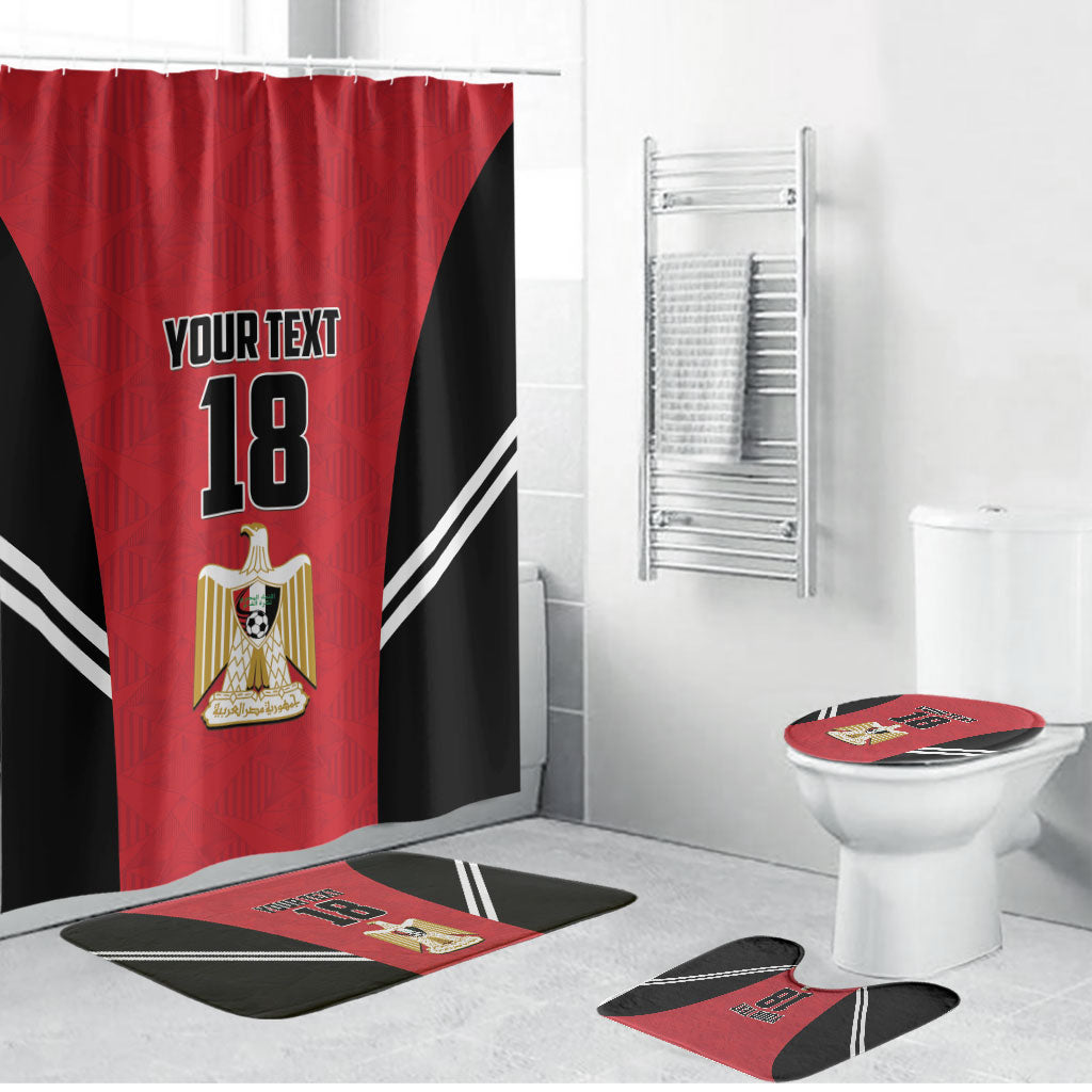 Custom Egypt Football Bathroom Set 2026 Glory Run Red Edition