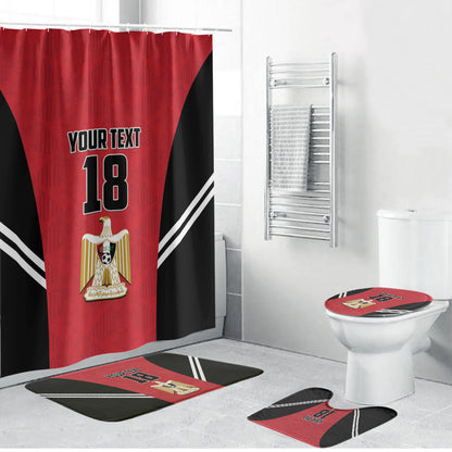 Custom Egypt Football Bathroom Set 2026 Glory Run Red Edition