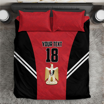 Custom Egypt Football Bedding Set 2026 Glory Run Red Edition
