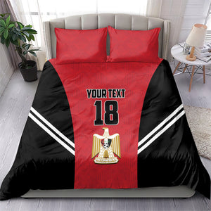 Custom Egypt Football Bedding Set 2026 Glory Run Red Edition