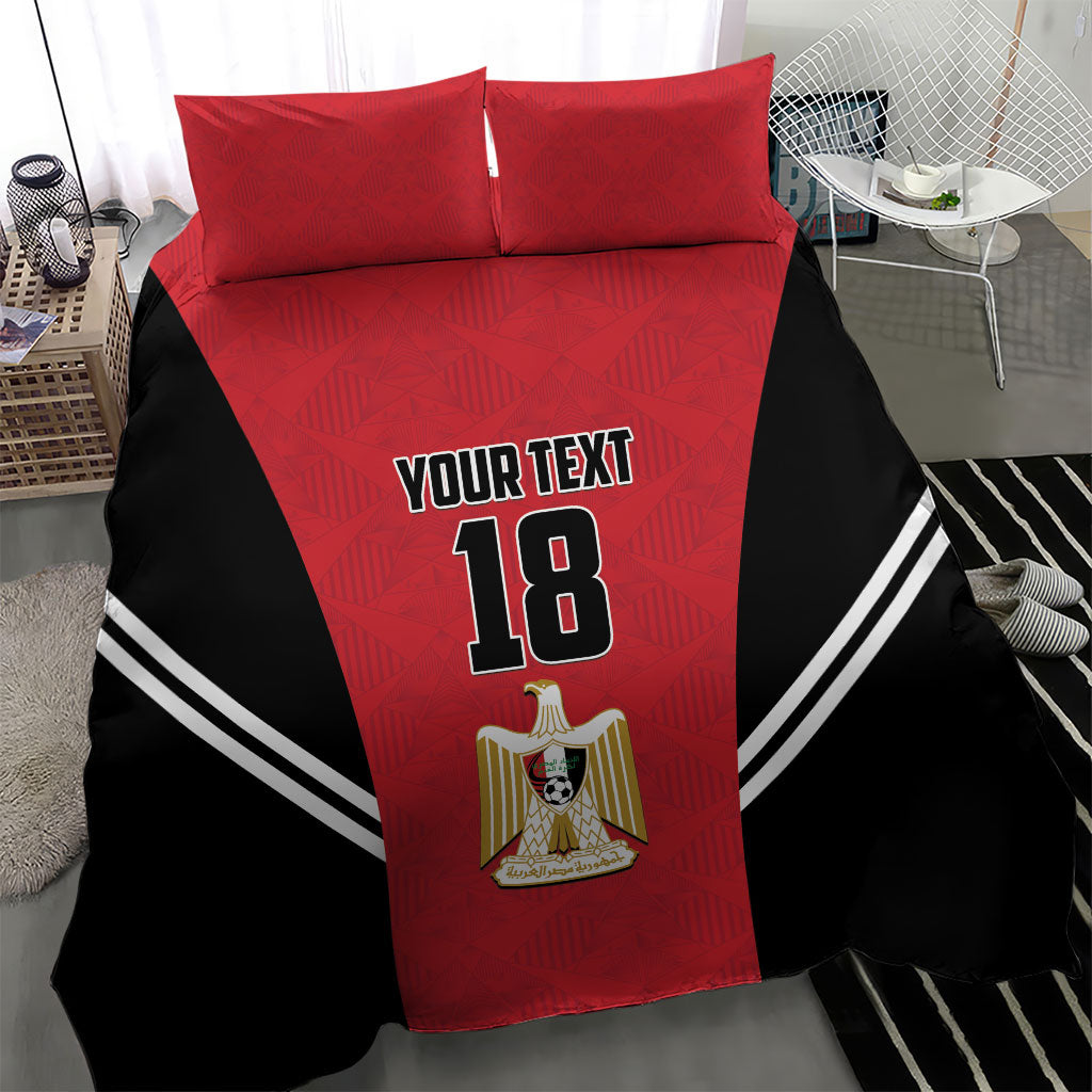 Custom Egypt Football Bedding Set 2026 Glory Run Red Edition