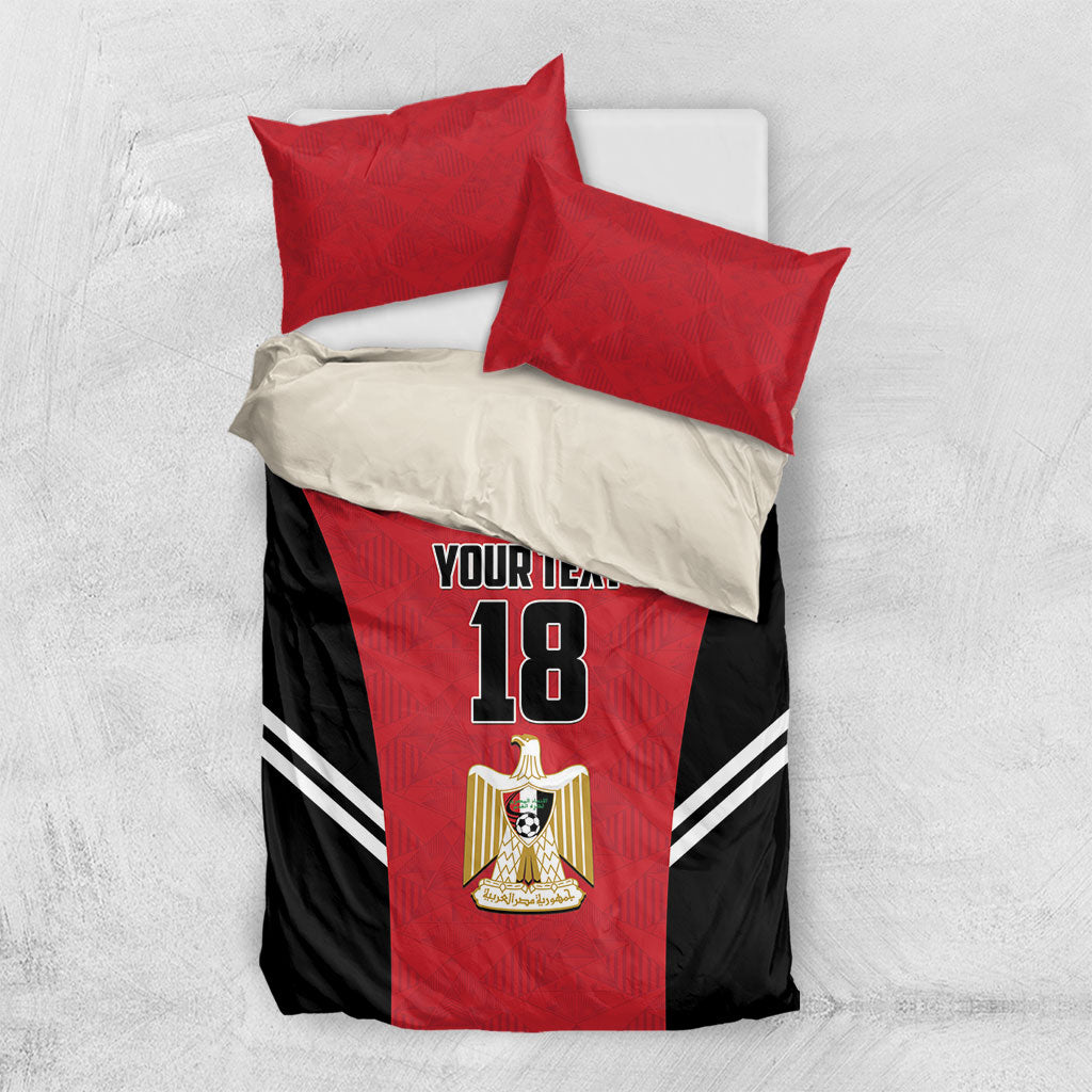 Custom Egypt Football Bedding Set 2026 Glory Run Red Edition