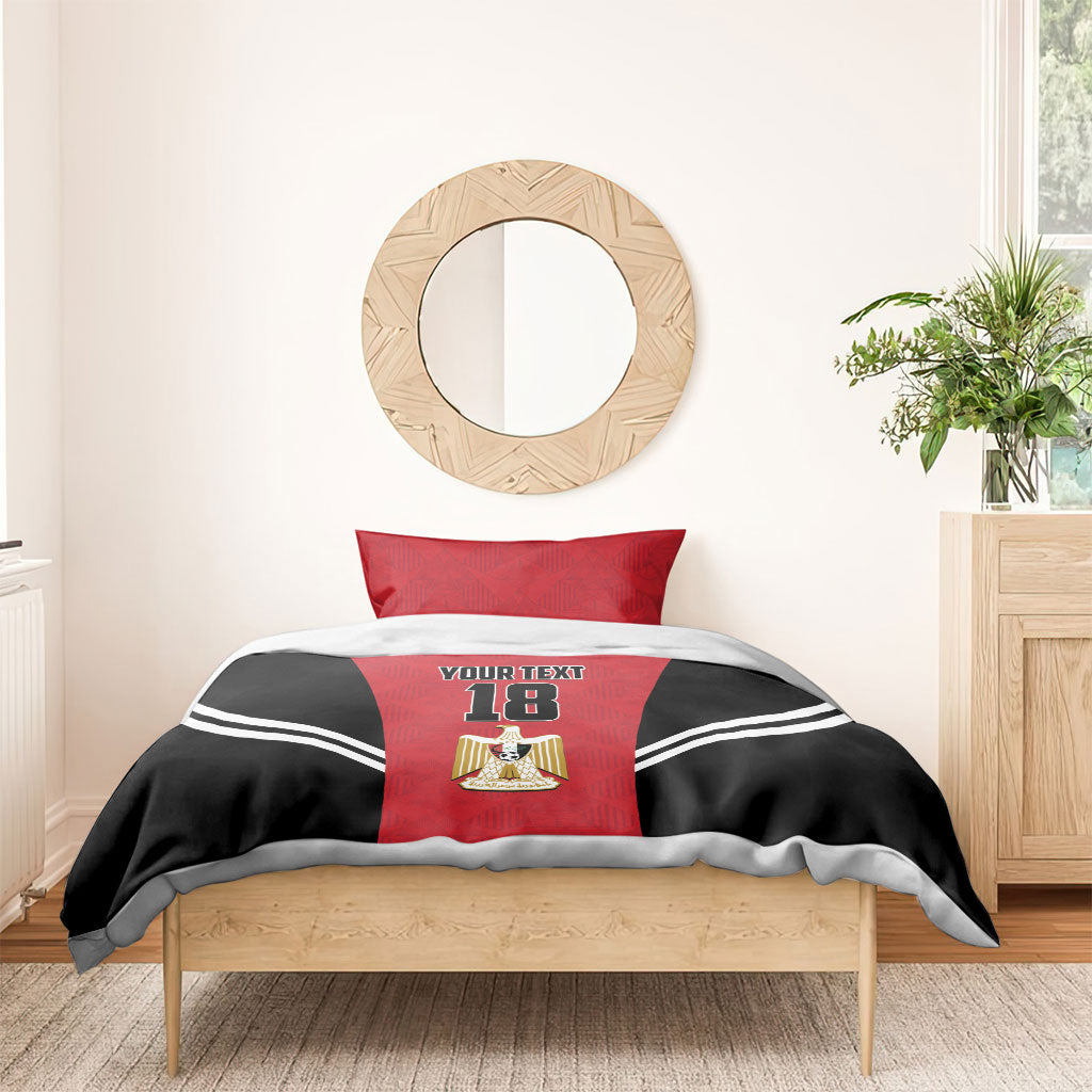 Custom Egypt Football Bedding Set 2026 Glory Run Red Edition