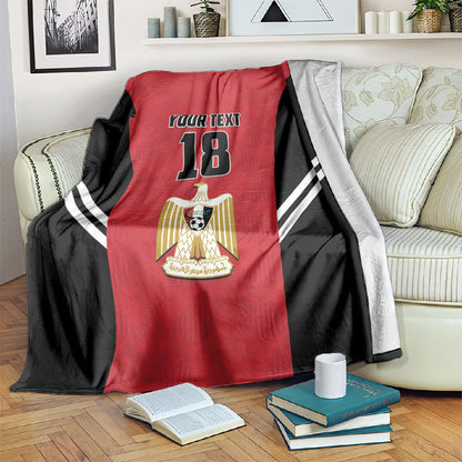Custom Egypt Football Blanket 2026 Glory Run Red Edition