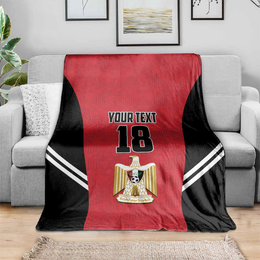 Custom Egypt Football Blanket 2026 Glory Run Red Edition