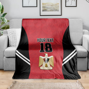 Custom Egypt Football Blanket 2026 Glory Run Red Edition