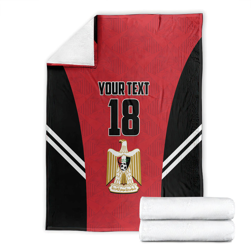 Custom Egypt Football Blanket 2026 Glory Run Red Edition