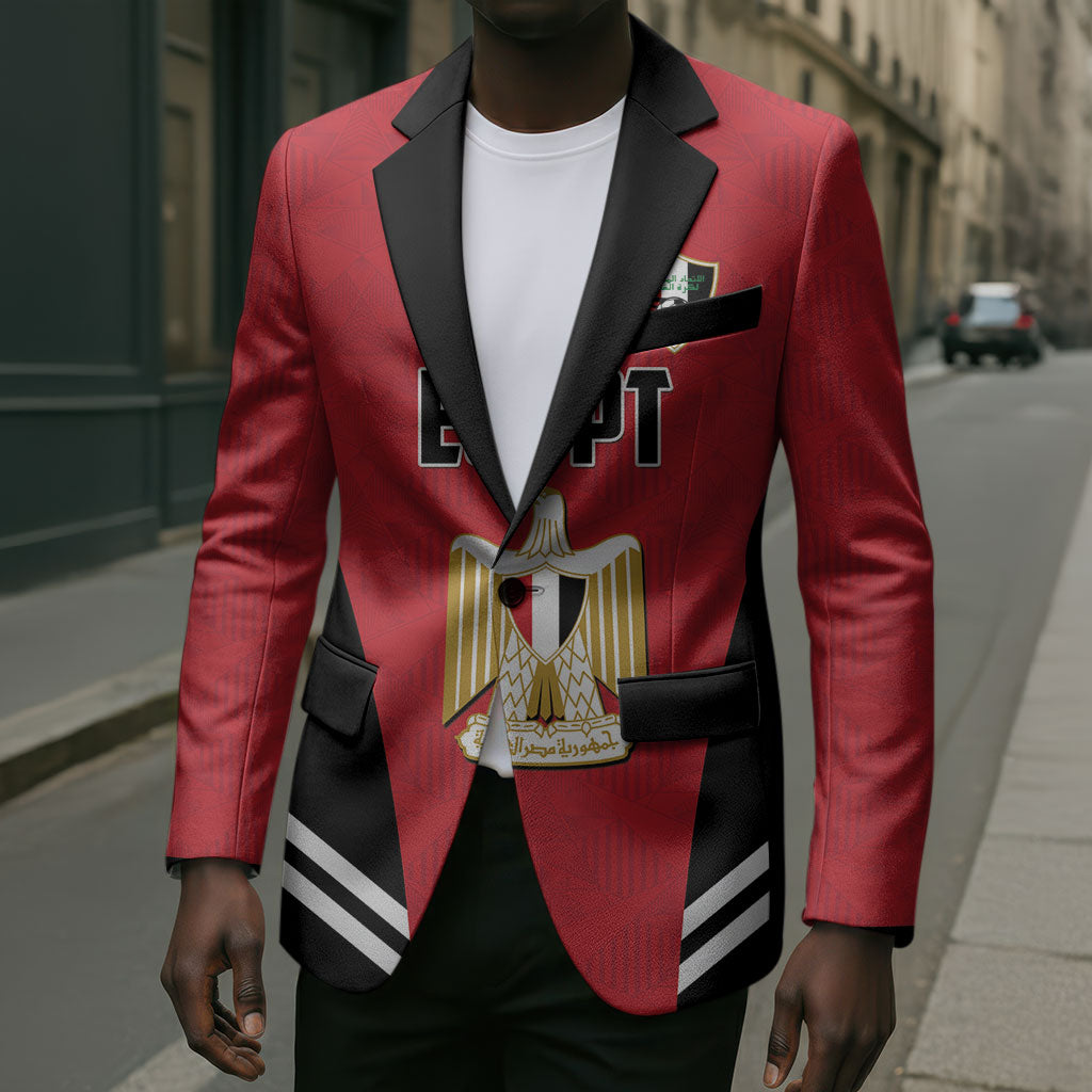 Custom Egypt Football Blazer 2026 Glory Run Red Edition