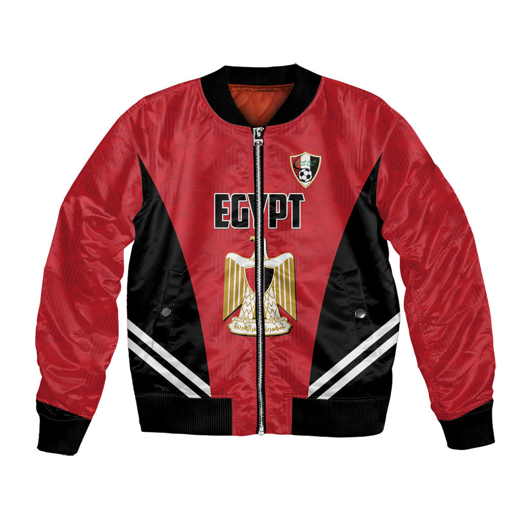 Custom Egypt Football Bomber Jacket 2026 Glory Run Red Edition
