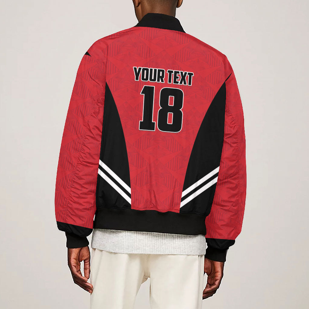 Custom Egypt Football Bomber Jacket 2026 Glory Run Red Edition