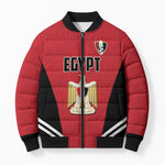 Custom Egypt Football Bomber Puffer Jacket 2026 Glory Run Red Edition