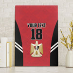 Custom Egypt Football Canvas Wall Art 2026 Glory Run Red Edition