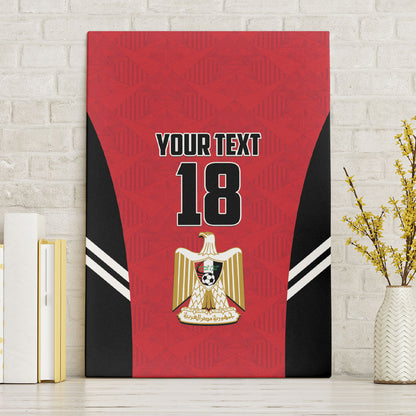 Custom Egypt Football Canvas Wall Art 2026 Glory Run Red Edition