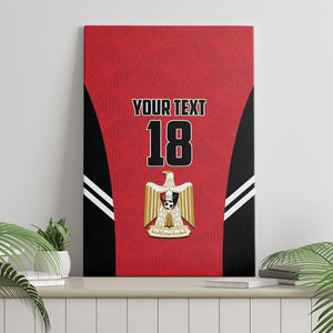 Custom Egypt Football Canvas Wall Art 2026 Glory Run Red Edition