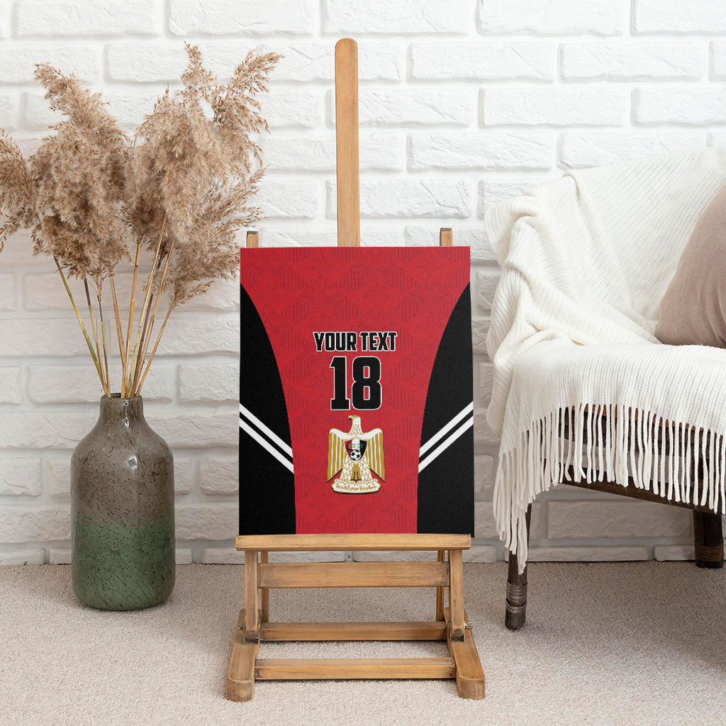 Custom Egypt Football Canvas Wall Art 2026 Glory Run Red Edition