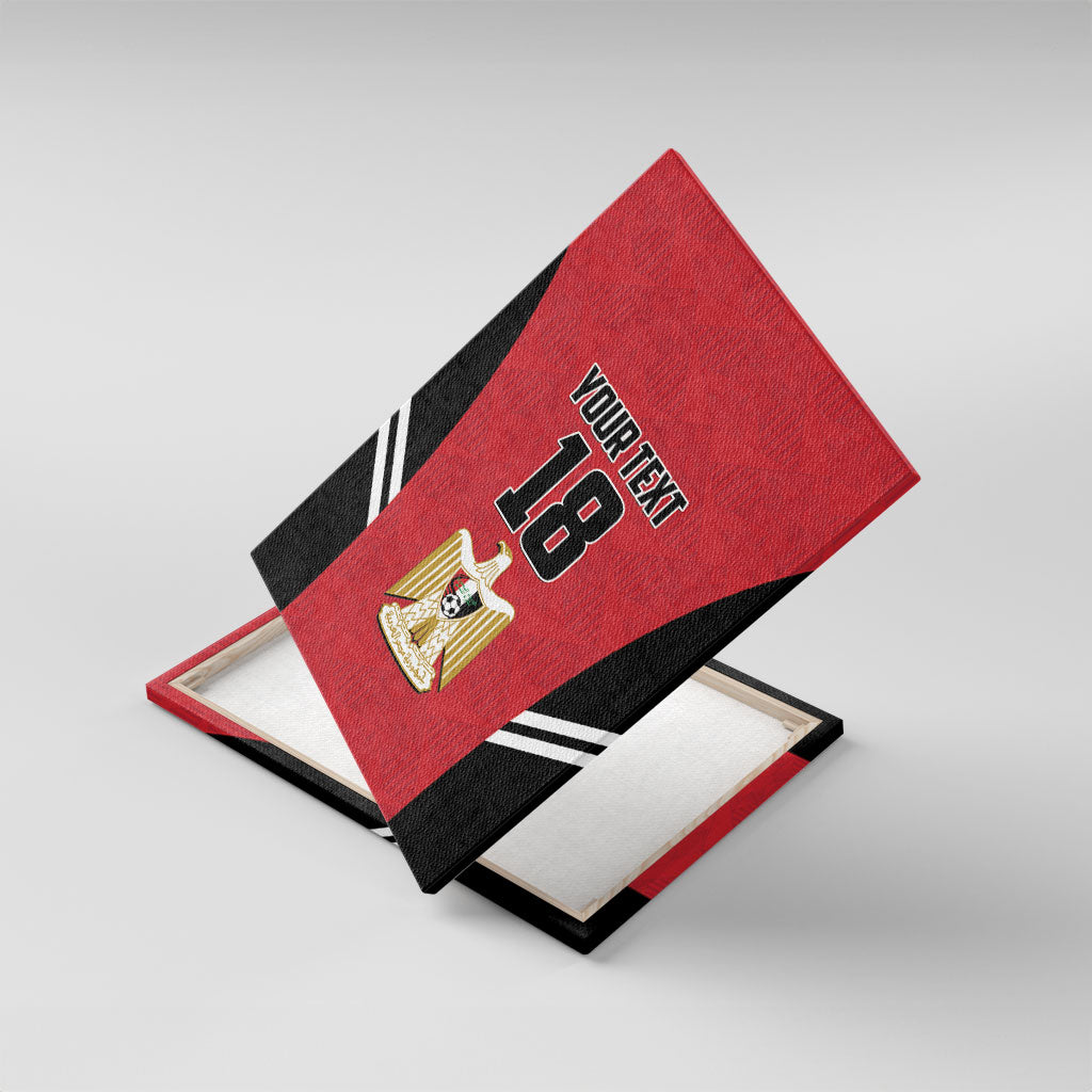 Custom Egypt Football Canvas Wall Art 2026 Glory Run Red Edition