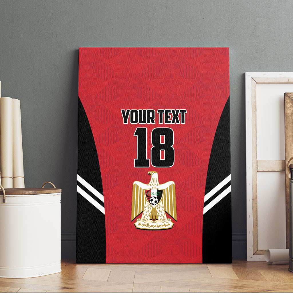 Custom Egypt Football Canvas Wall Art 2026 Glory Run Red Edition