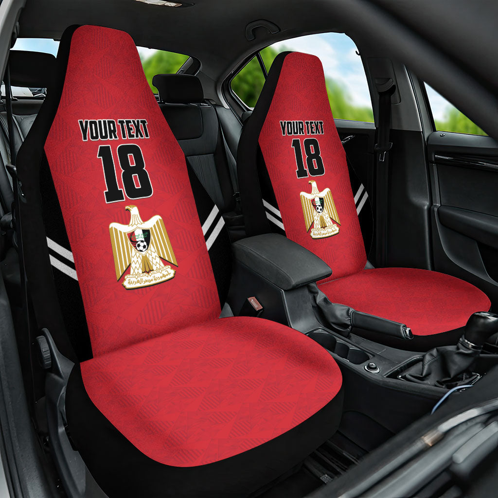 Custom Egypt Football Car Seat Cover 2026 Glory Run Red Edition