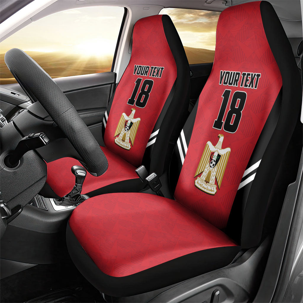 Custom Egypt Football Car Seat Cover 2026 Glory Run Red Edition