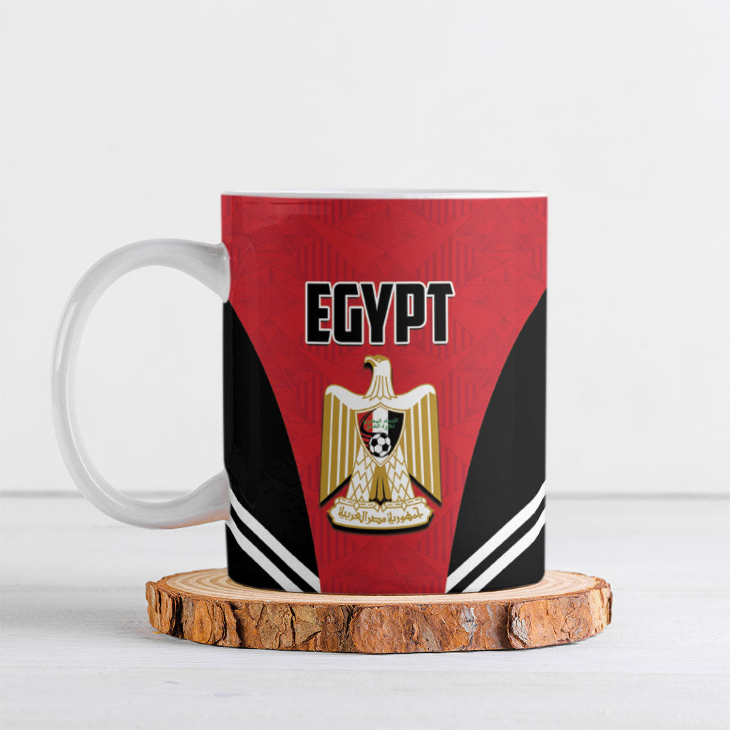 Custom Egypt Football Ceramic Mug 2026 Glory Run Red Edition