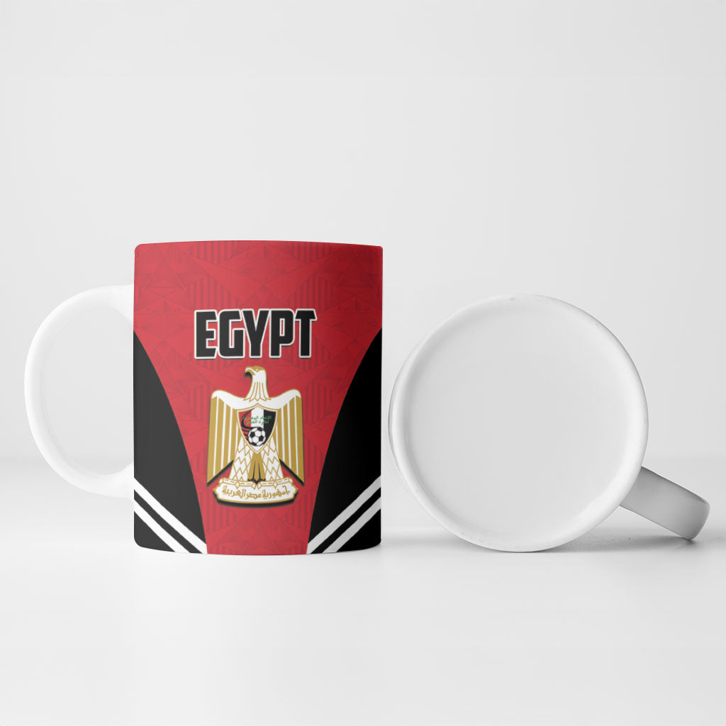 Custom Egypt Football Ceramic Mug 2026 Glory Run Red Edition