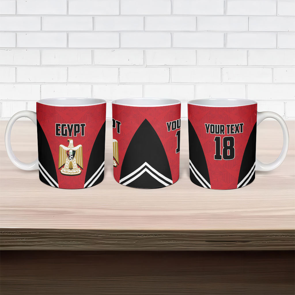Custom Egypt Football Ceramic Mug 2026 Glory Run Red Edition