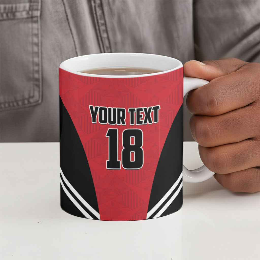 Custom Egypt Football Ceramic Mug 2026 Glory Run Red Edition