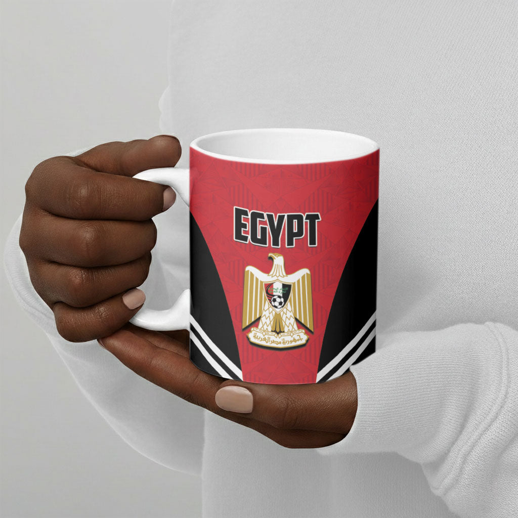 Custom Egypt Football Ceramic Mug 2026 Glory Run Red Edition