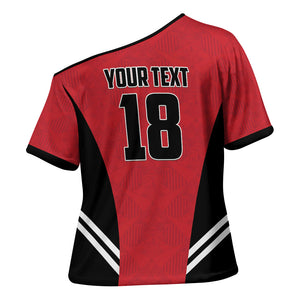 Custom Egypt Football Cross Shoulder Shirt 2026 Glory Run Red Edition