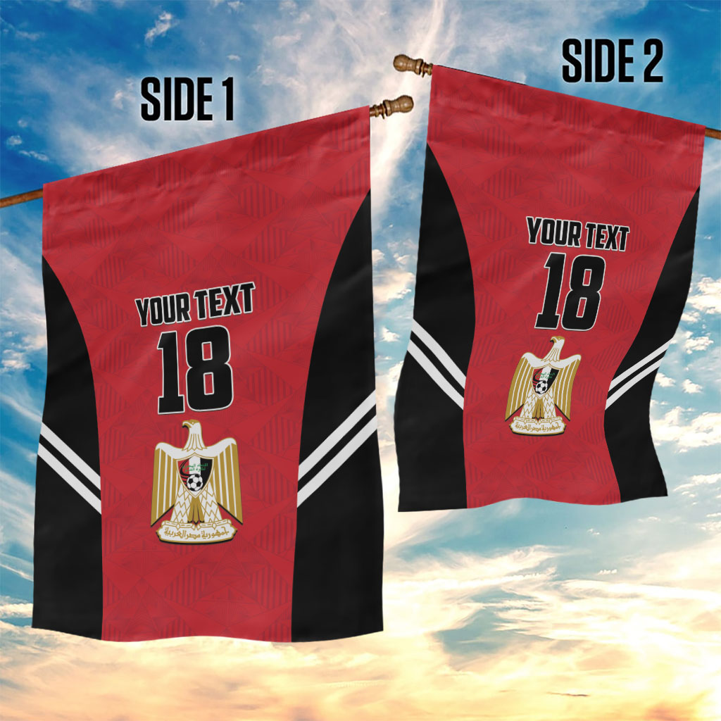 Custom Egypt Football Garden Flag 2026 Glory Run Red Edition