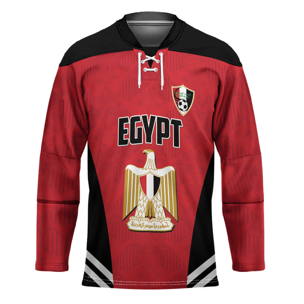 Custom Egypt Football Hockey Jersey 2026 Glory Run Red Edition