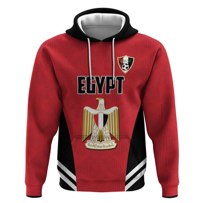 Custom Egypt Football Hoodie 2026 Glory Run Red Edition